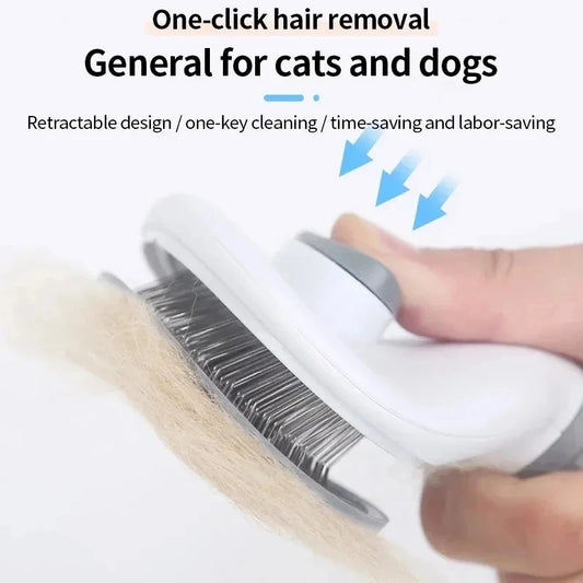 Easy Clean Pet Grooming Brush